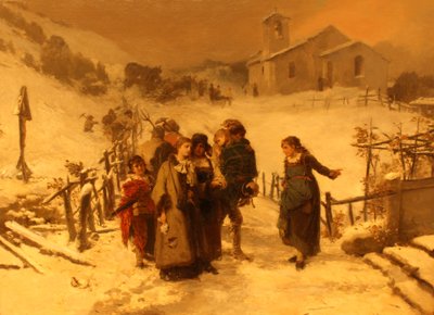 The Avalanche by Gerolamo Induno